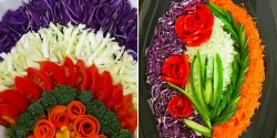 تزیین حرفه‌ای سالاد کاهو؛ ۱۵ عکس جذاب از سفره‌آرایی شیک برای مهمانی‌های خاص