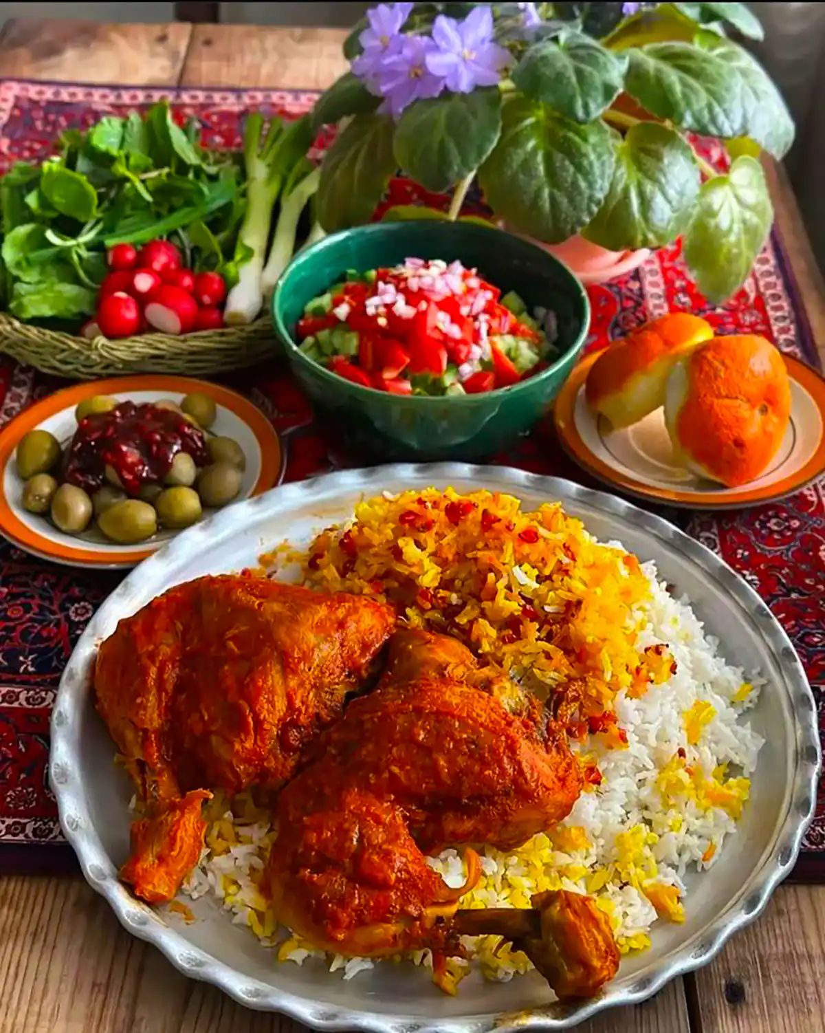 عکاسی از زرشک پلو با مرغ