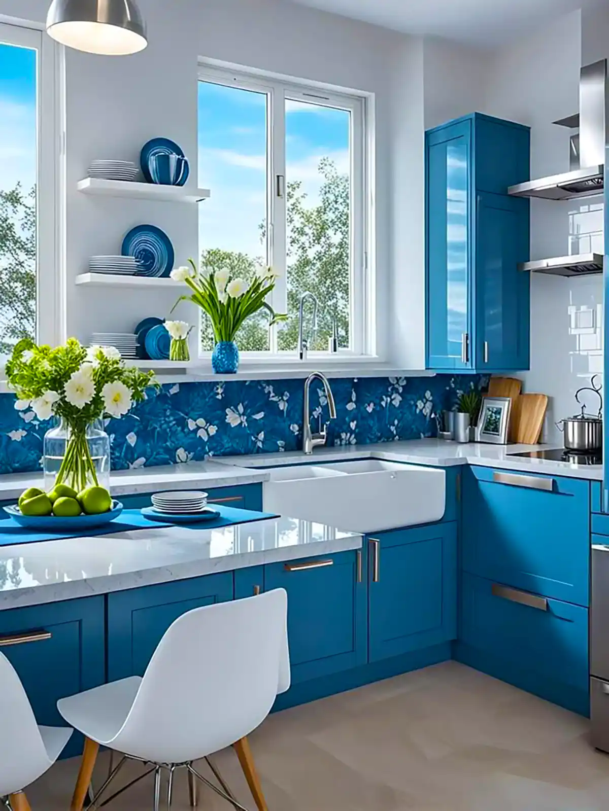 کابینت رنگی آشپزخانه
