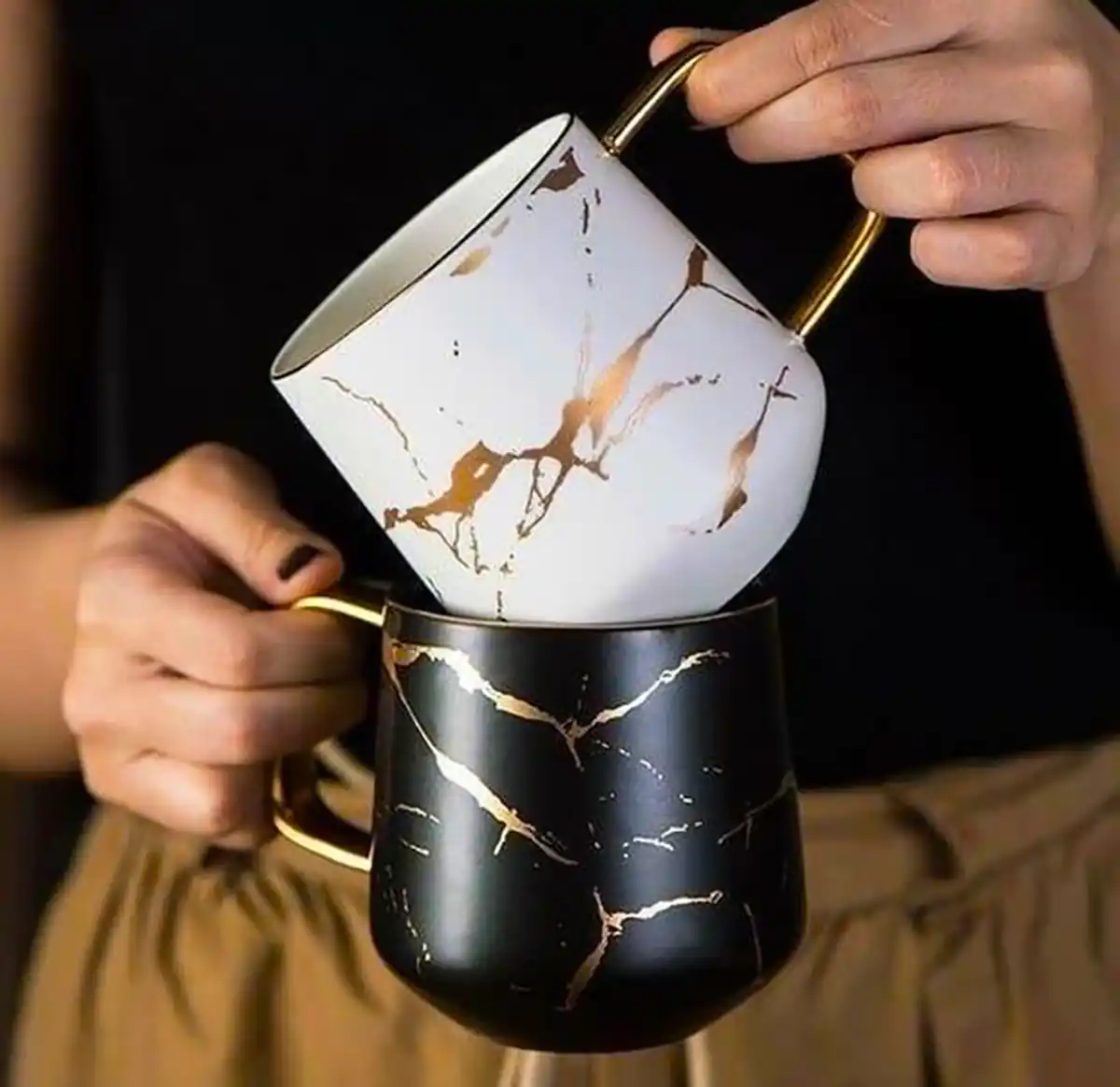 ماگ سرامیکی ماربل شیک