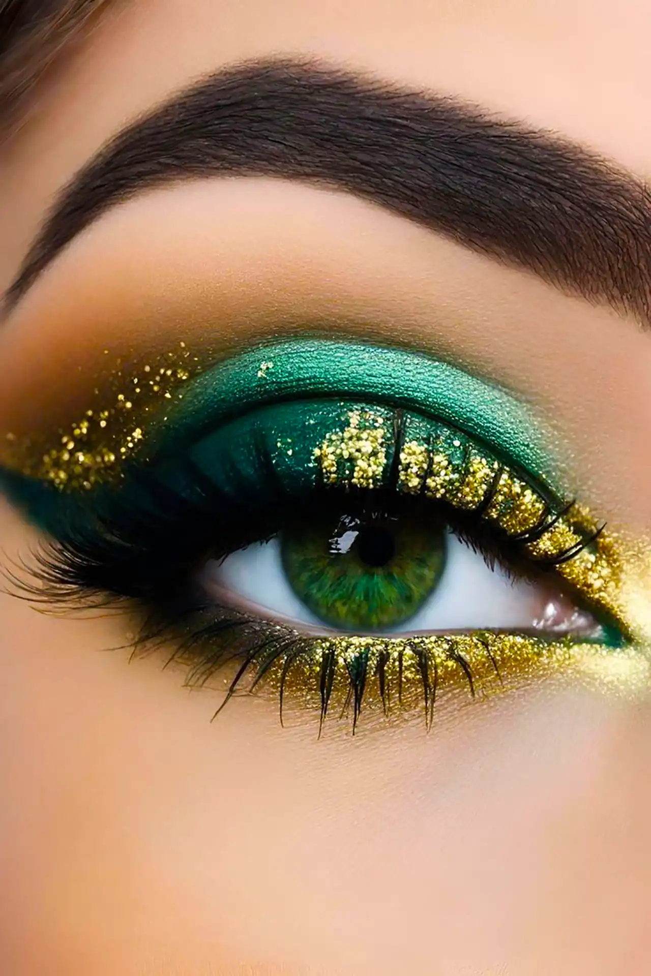 میکاپ چشم شاینی