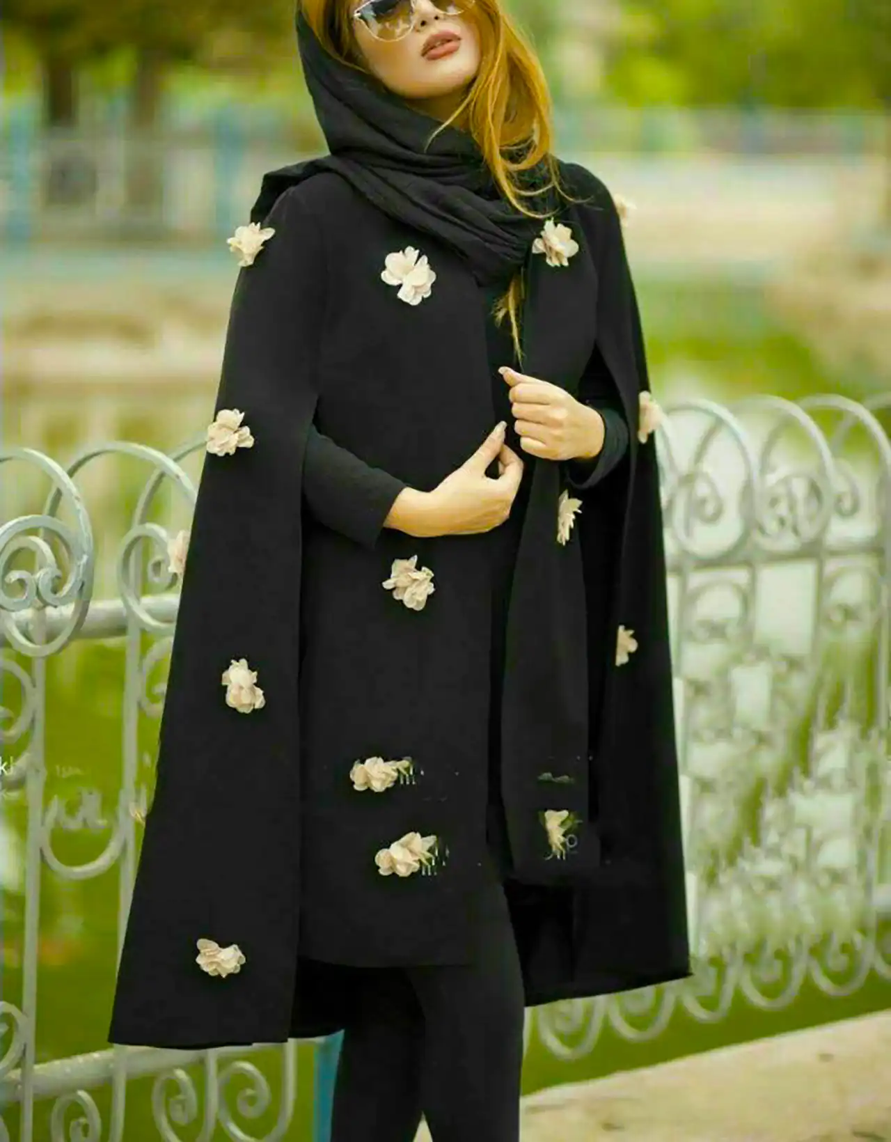 مانتو مشکی شکیل