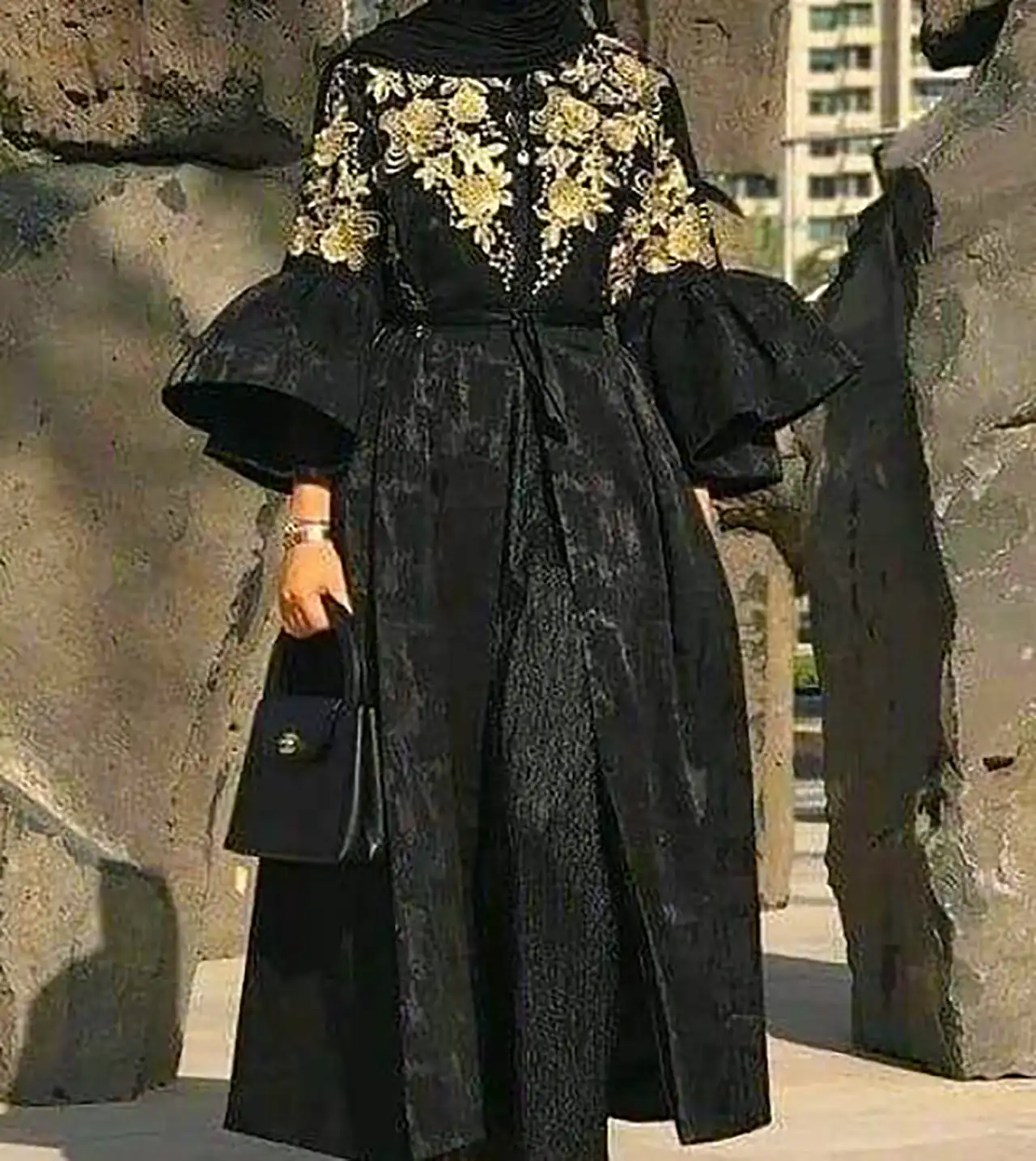 مانتو مشکی شکیل