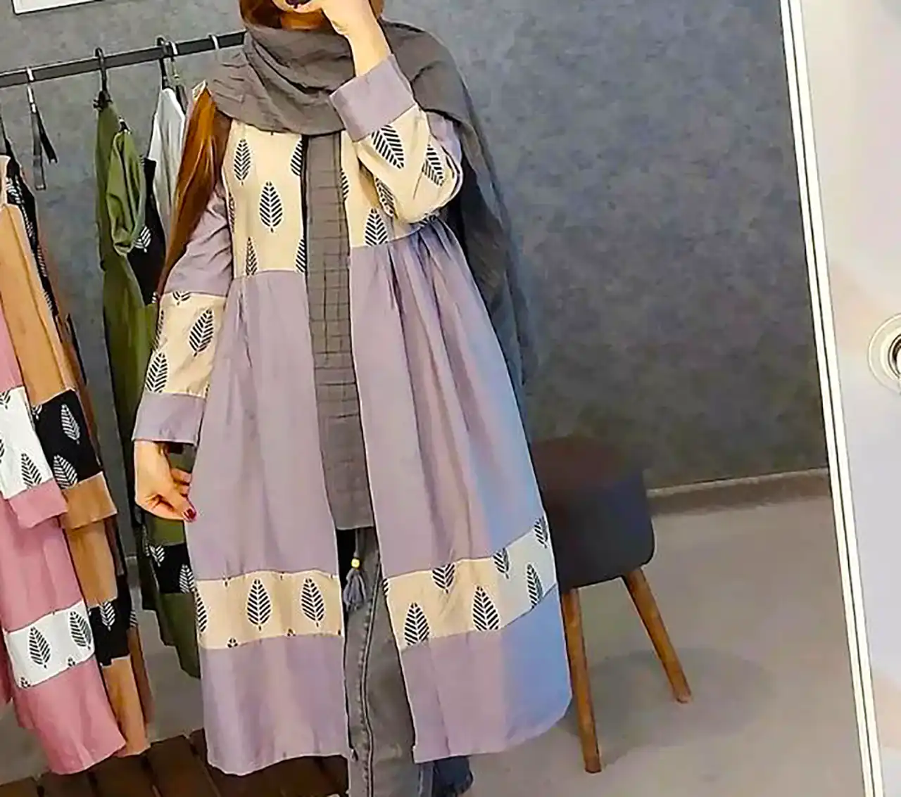 مانتو پاییزه با طرح خاص