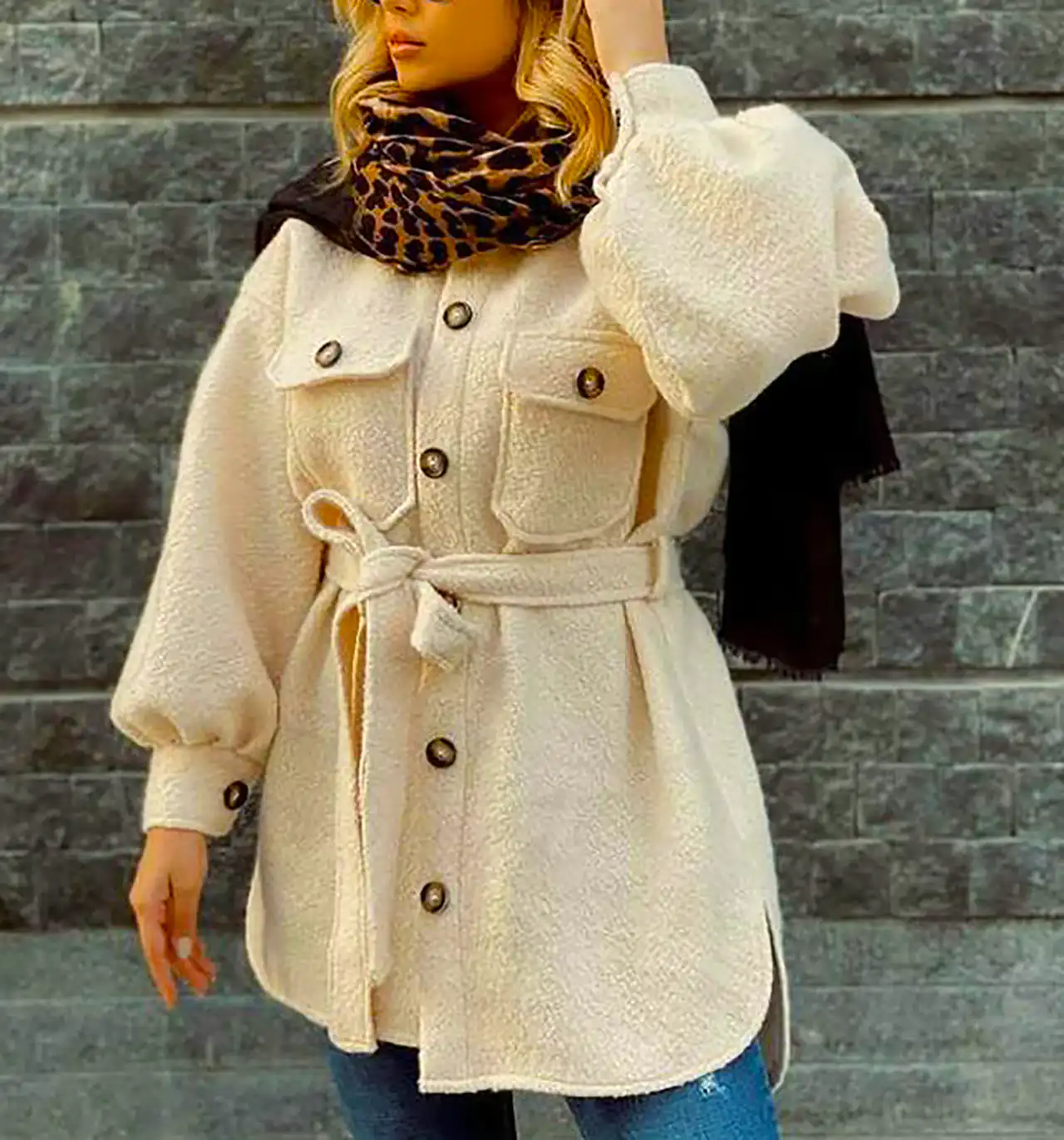 مانتو پشمی گرم شیک