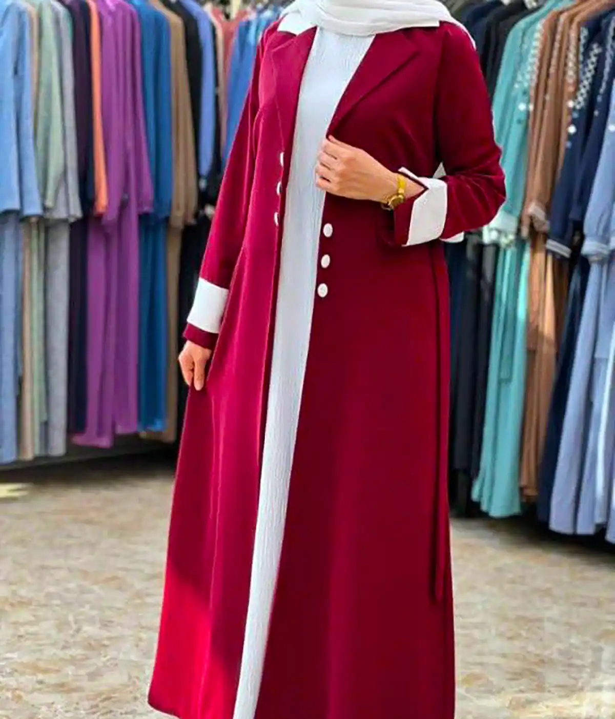 پیراهن مانتویی پاییزه