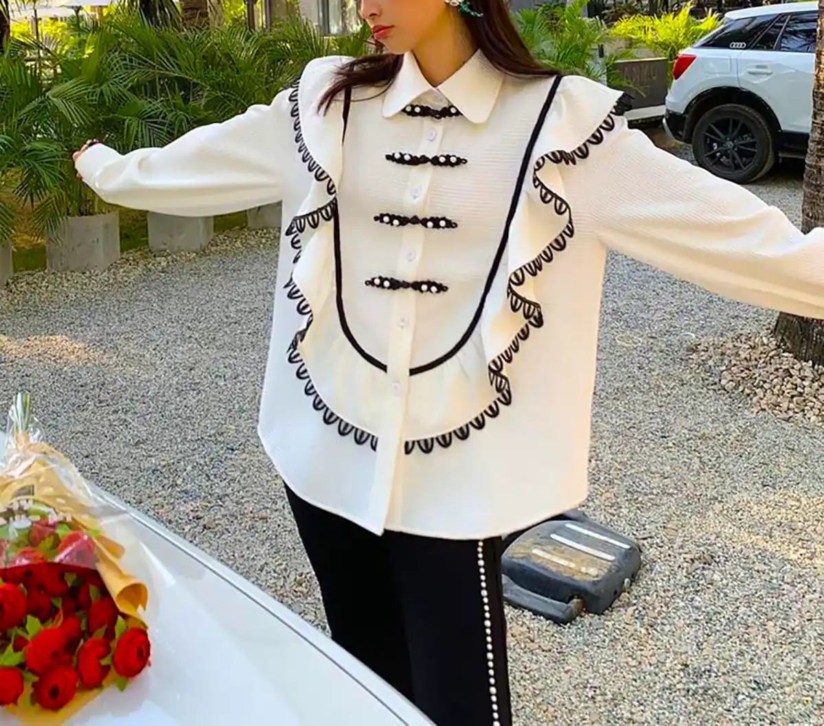 شومیز تکه دوزی شیک