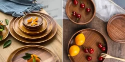 بشقاب چوبی مینیمال؛ ۱۵ مدل خاص و طبیعی برای میزهای ساده و شیک امروزی