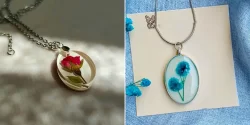 گردن آویز رزینی شیک؛ ۱۵ ایده خاص برای زیورآلات دستساز رزینی جذاب