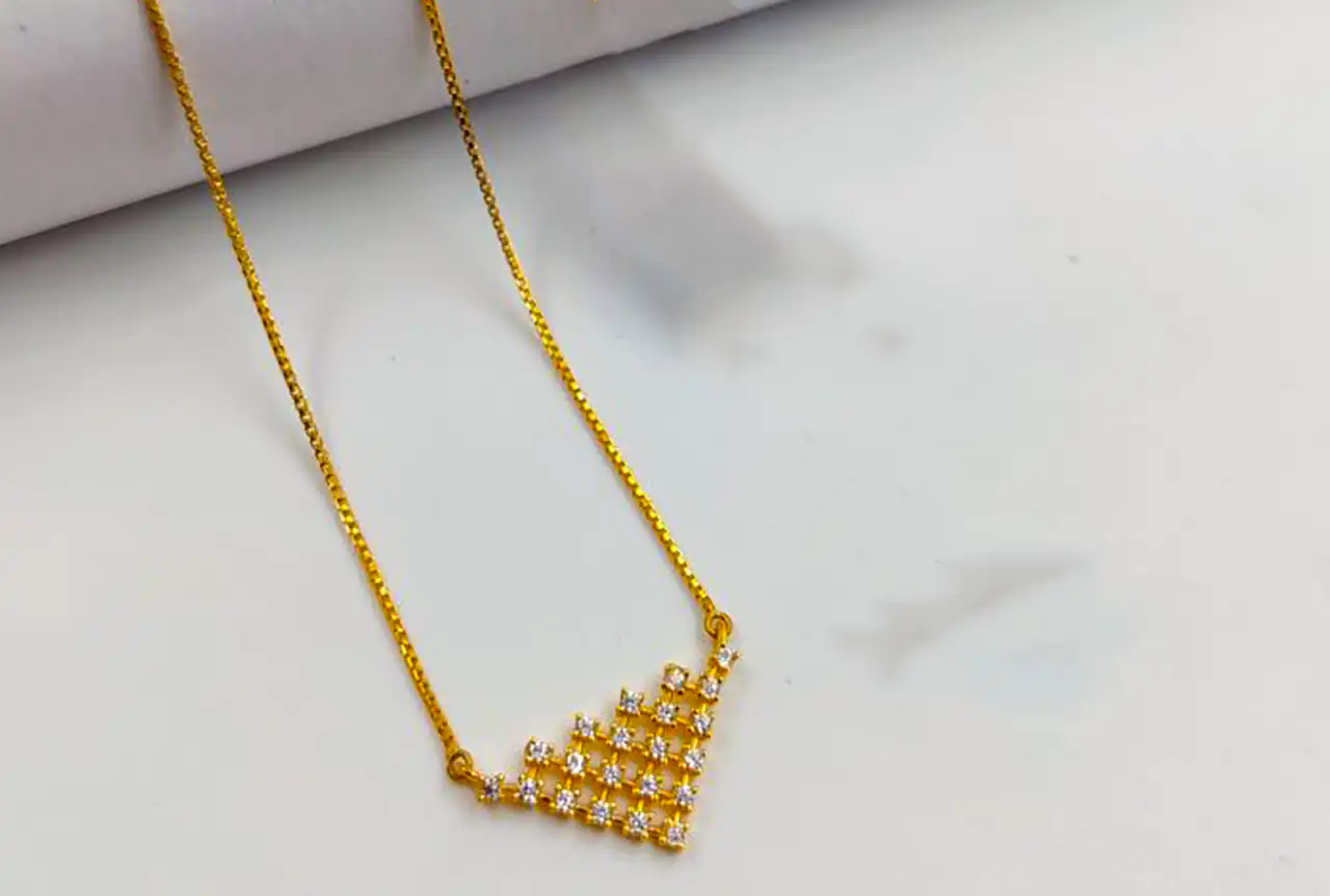 گردنبند مدرن طلا لاکچری
