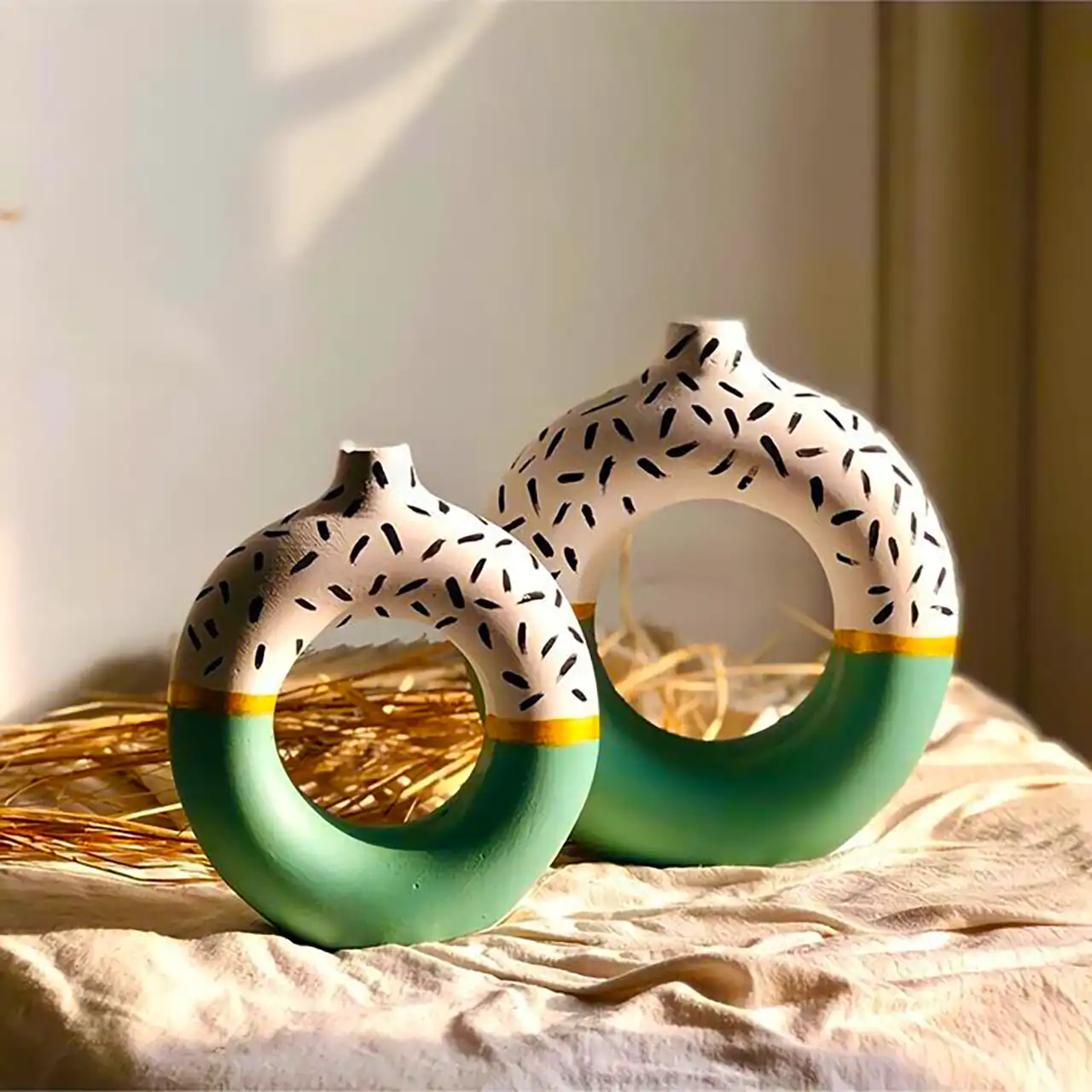 گلدان حلقه ای پینترستی