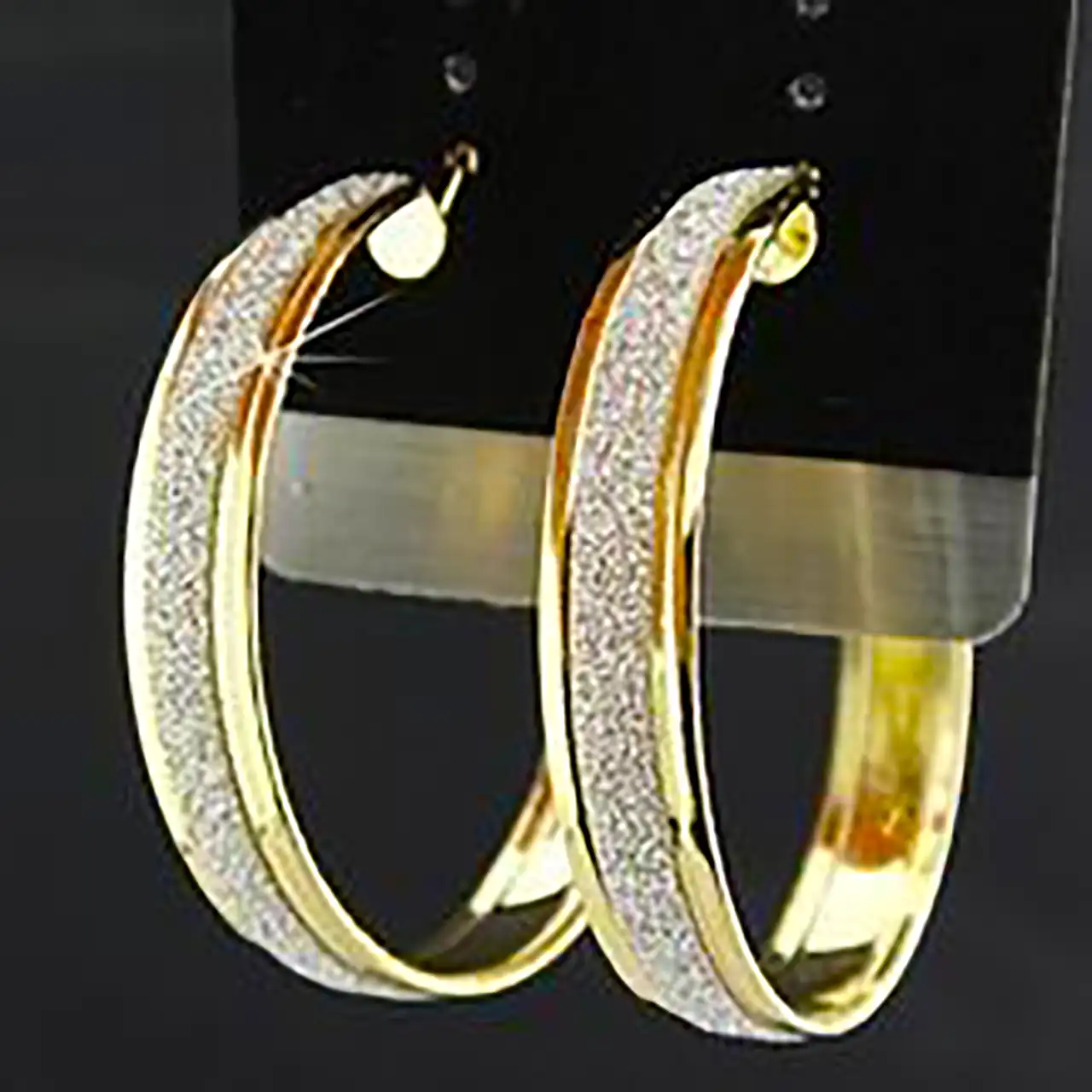 گوشواره حلقه ای بزرگ طلا