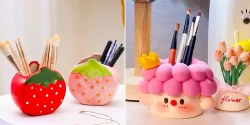 جا قلمی فانتزی طرح عروسکی؛ ۱۵ ایده بامزه و کاربردی برای دکور میز دانش‌آموزی