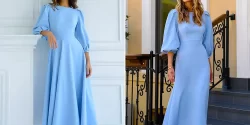 لباس عروسکی آبی آسمانی؛ ۱۵ مدل رویایی دخترانه برای جشنها و مناسبتهای خاص