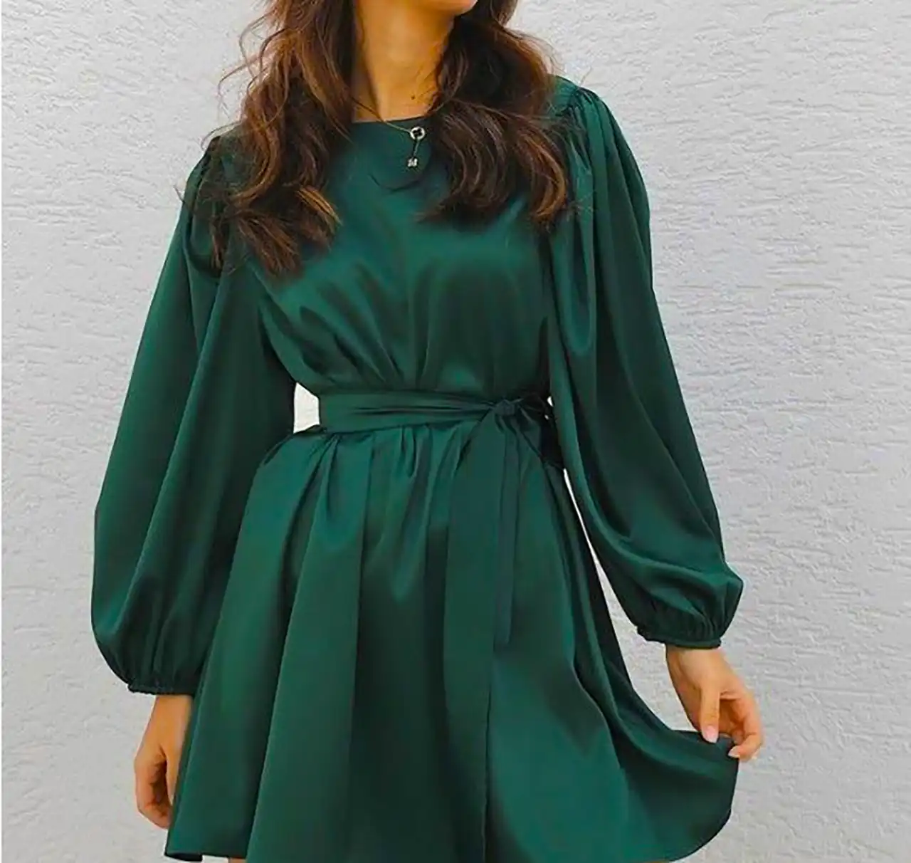 لباس عروسکی میدی سبز