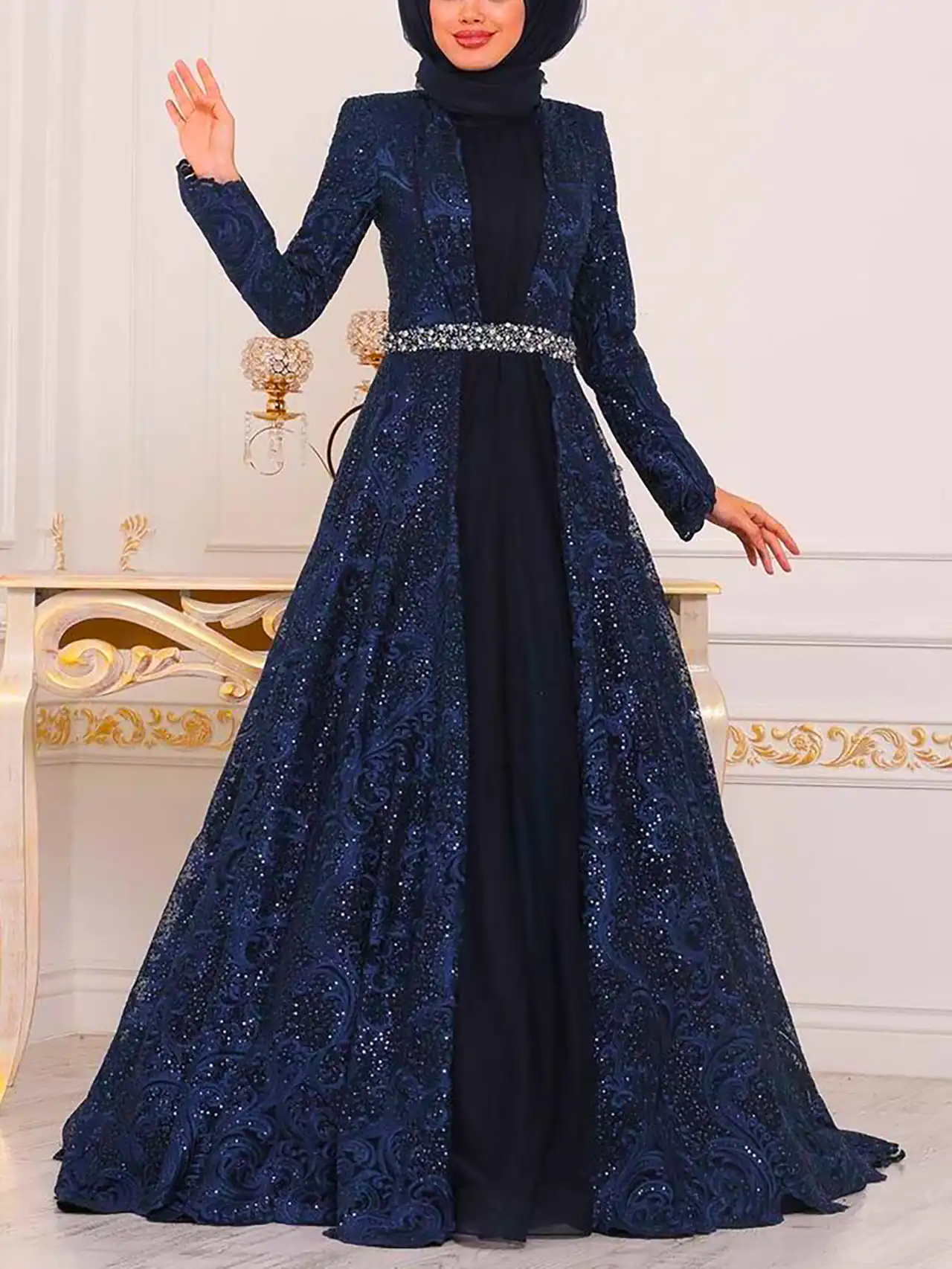 لباس مجلسی لمه شاینی
