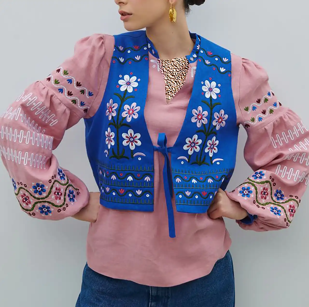 لباس سوزن دوزی زنانه