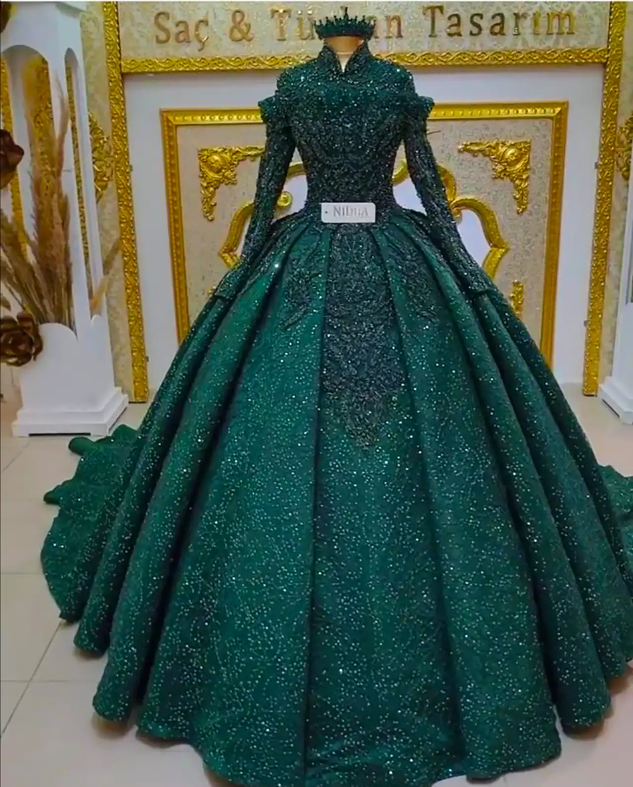 ماکسی دامن کلوش مجلسی
