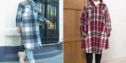 مانتو پشمی چهارخانه پاییزه؛ ۱۵ مدل خاص و جذاب برای استایل پاییزی شیک و گرم