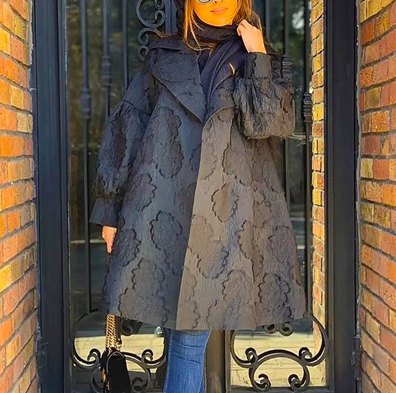مانتو سوزن دوزی مشکی