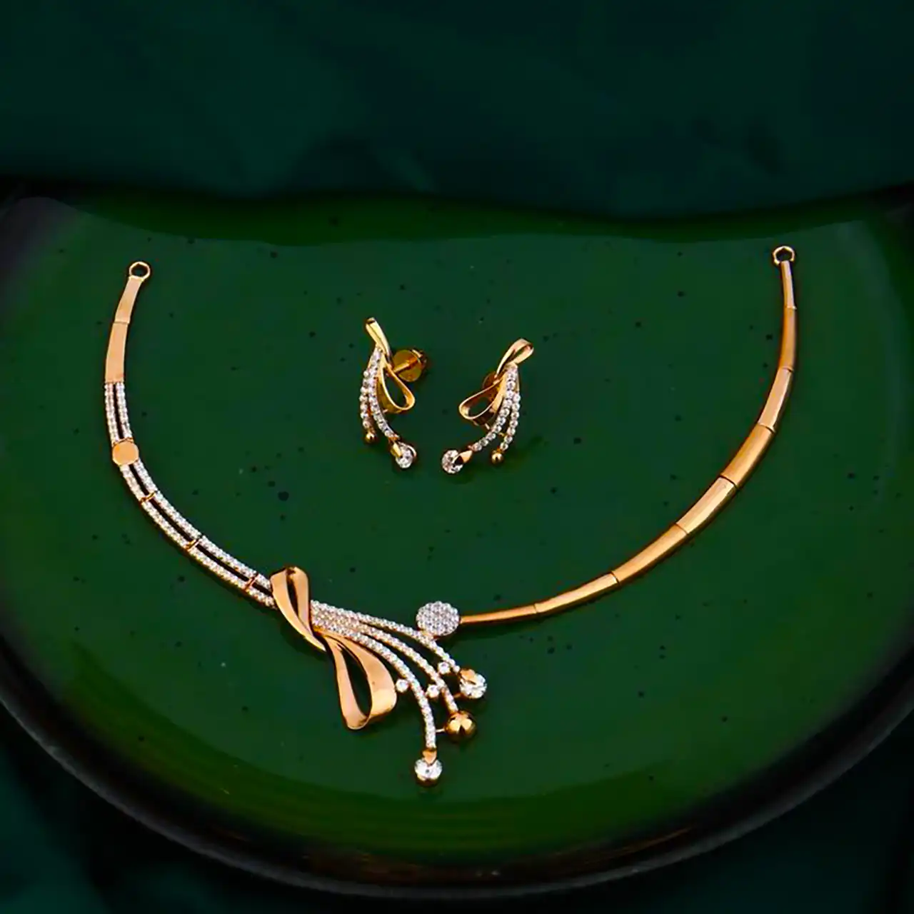 نیم ست طلا لاکچری
