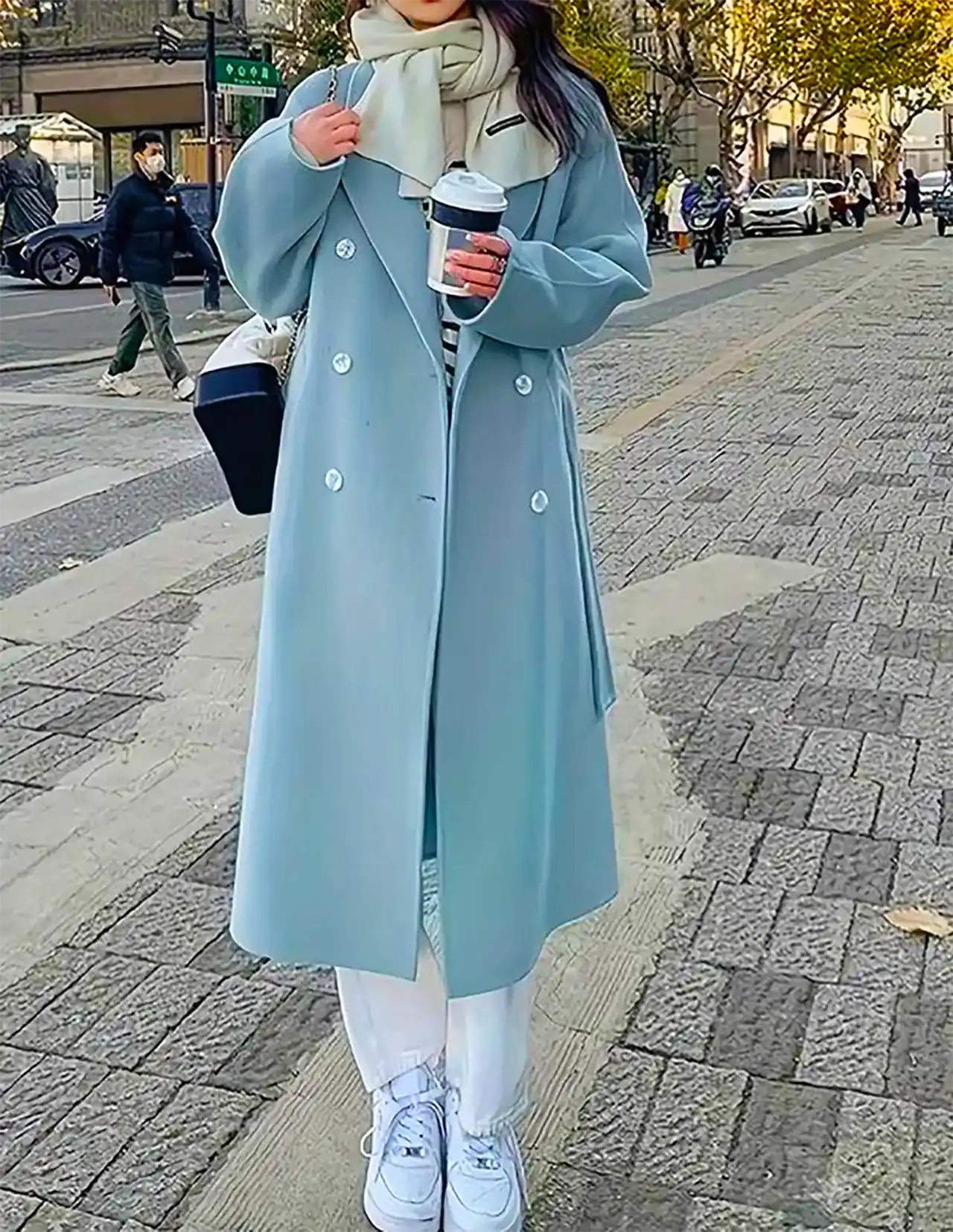 پالتو آستردار پاییزی زنانه
