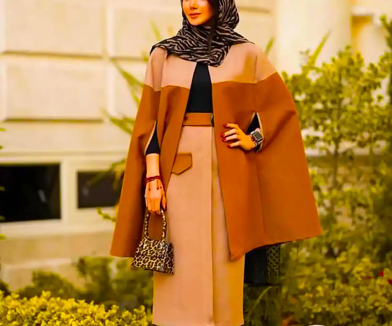 پالتو پانچ پاییزی شیک