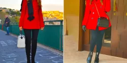 پالتو رسمی و روزمره قرمز؛ ۱۵ عکس بینظیر برای استایل جسور پاییزی فوقالعاده پاییز