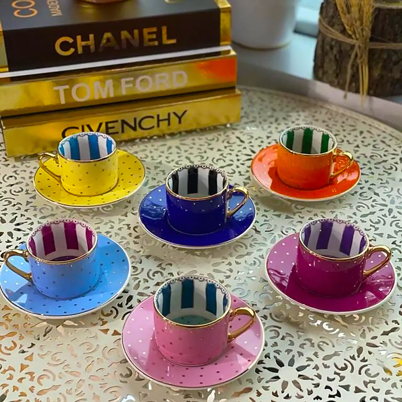 ست فنجان قهوه لوکس