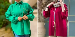 شومیز مانتویی شیک زنانه؛ ۱۵ عکس جذاب با رنگ‌های مدرن برای استایل روزانه خاص