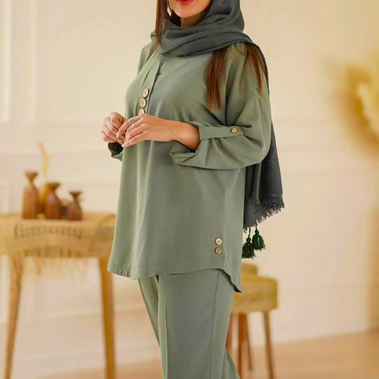 شومیز مانتویی شیک زنانه