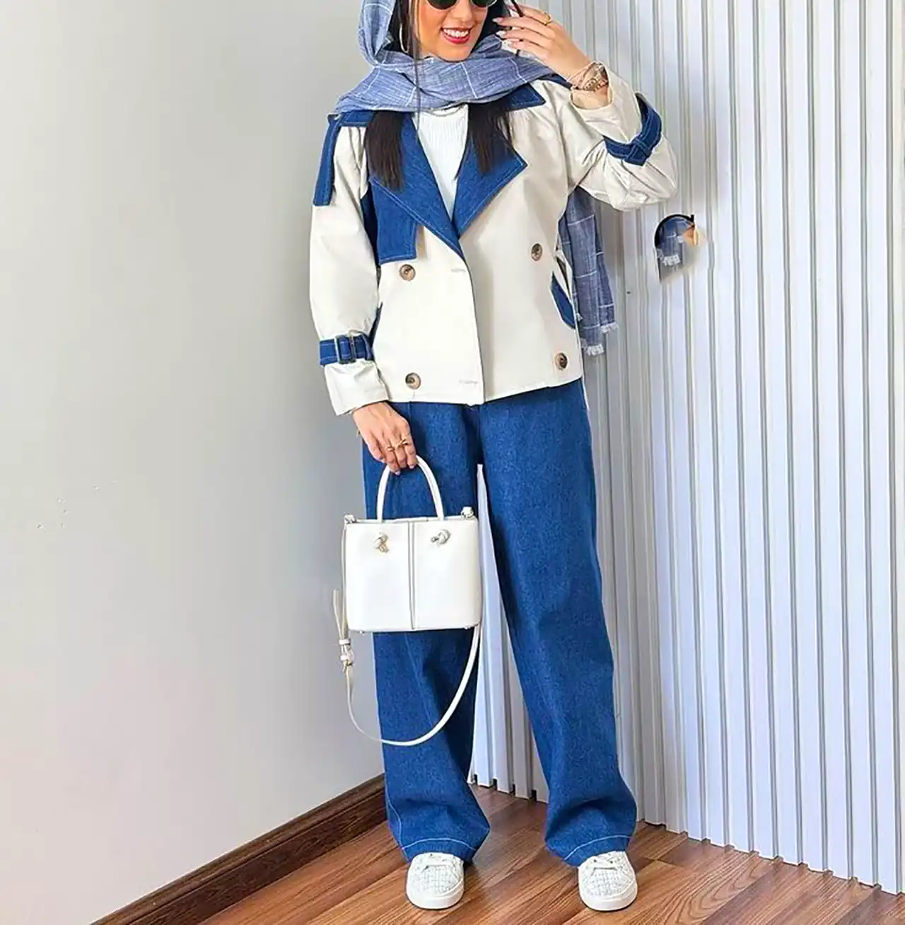 استایل زنانه با ترنچ کت