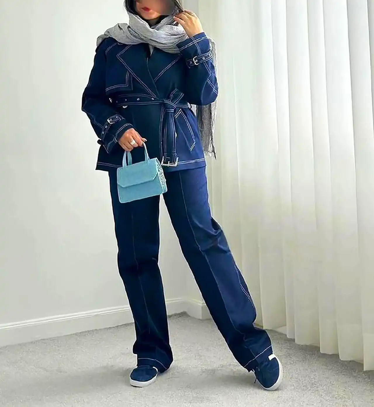 استایل زنانه با ترنچ کت