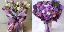 دسته گل با رنگ بنفش؛ ۱۵ ایده لاکچری منحصر‌به‌فرد برای مراسم خاص و شیک