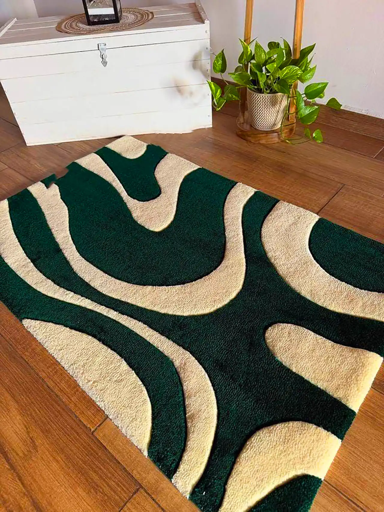 گلیم فرش طرح دار