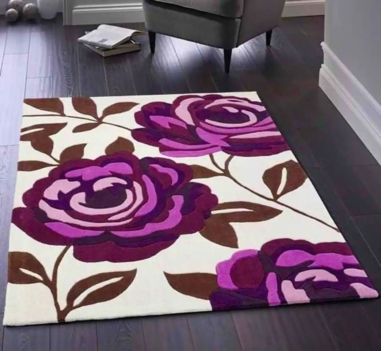 گلیم فرش طرح دار