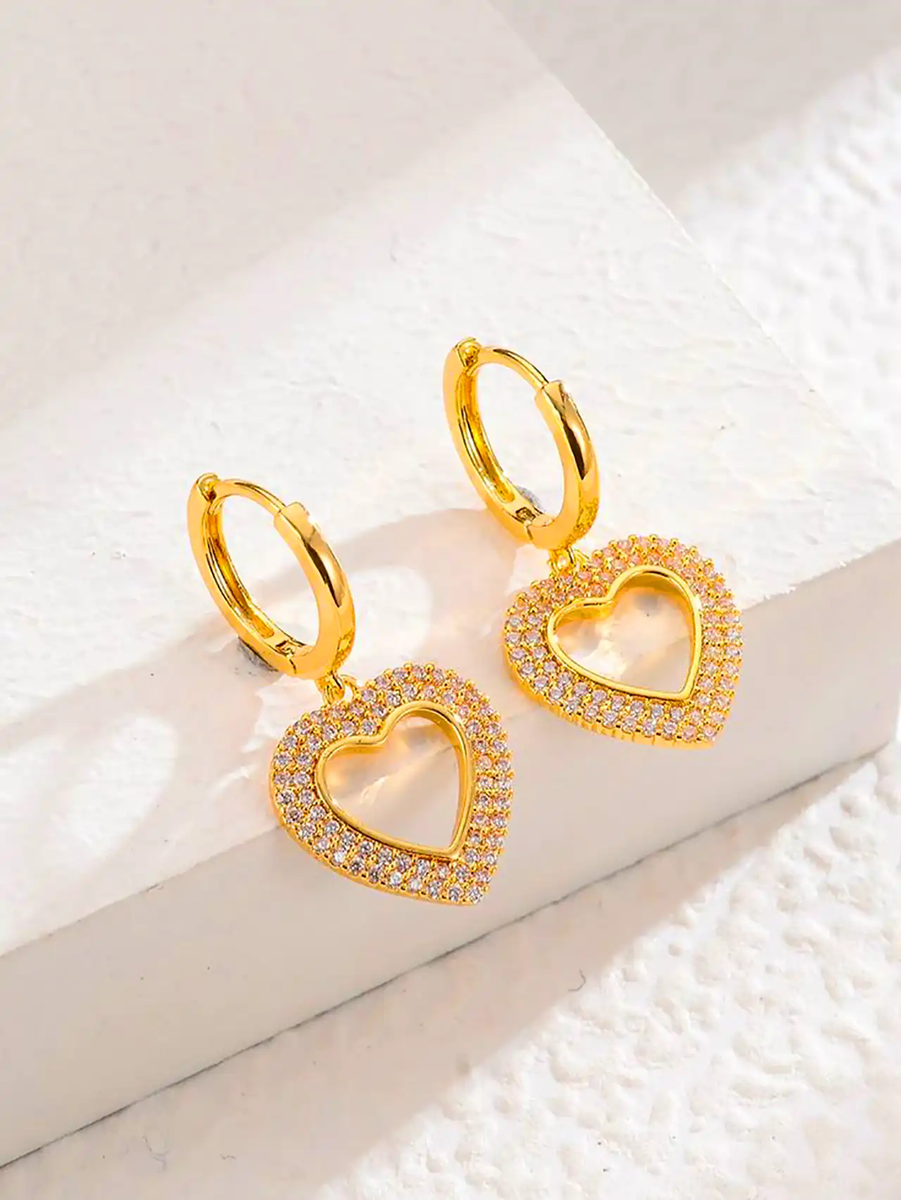 گوشواره قلبی آویز