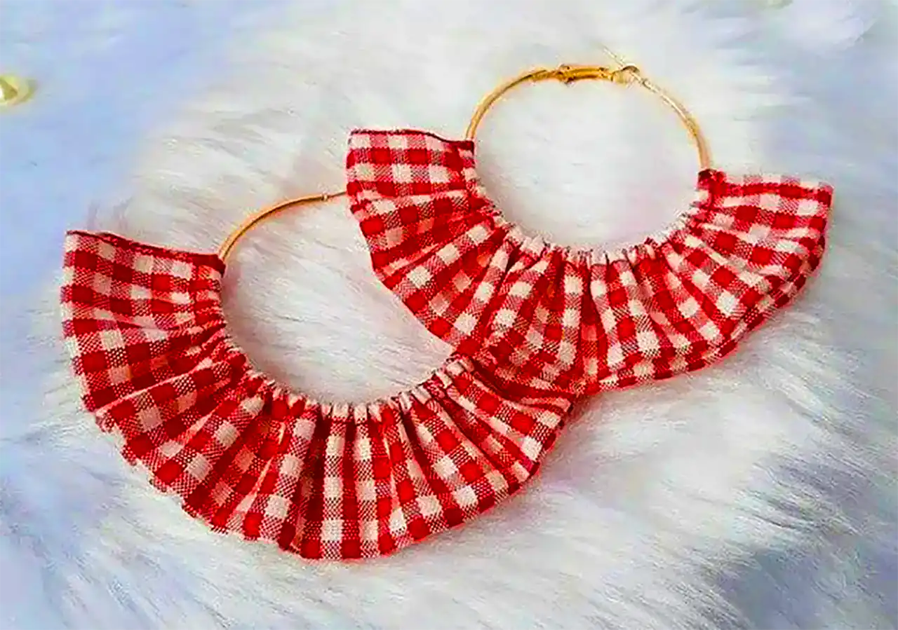 گوشواره پارچه ای شیک