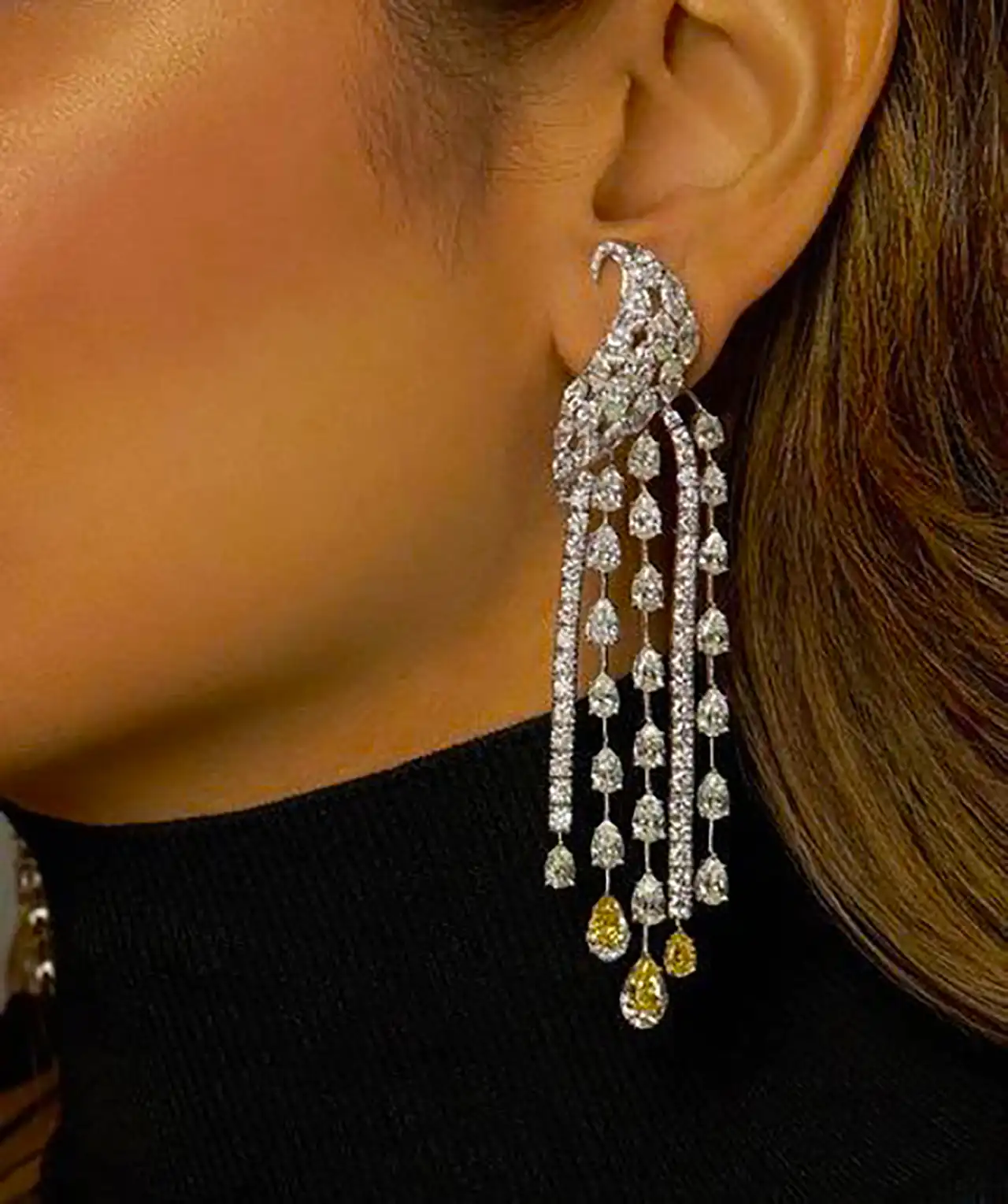 گوشواره سوارسکی لاکچری