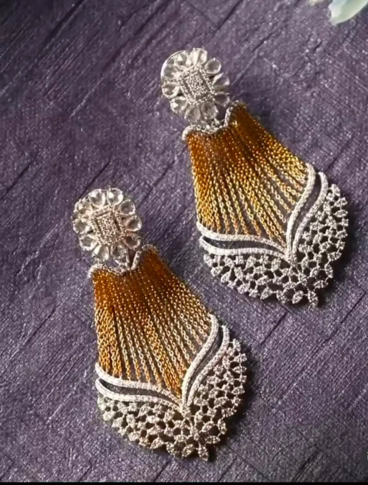 گوشواره سوارسکی لاکچری