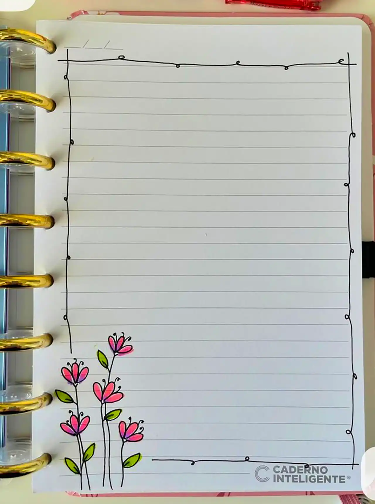 حاشیه دفتر برای جمله نویسی