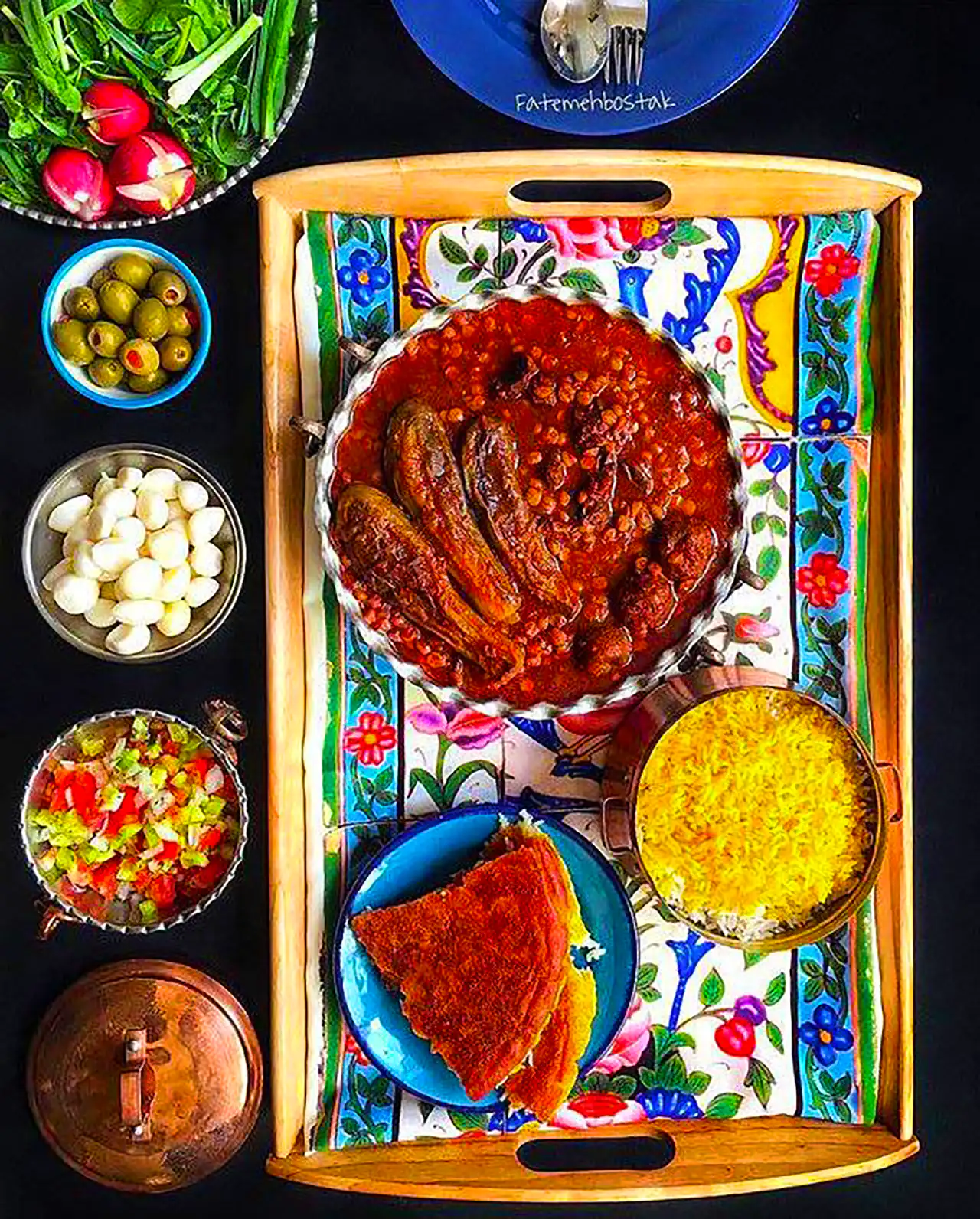 ایده سرو خورشت بادمجان