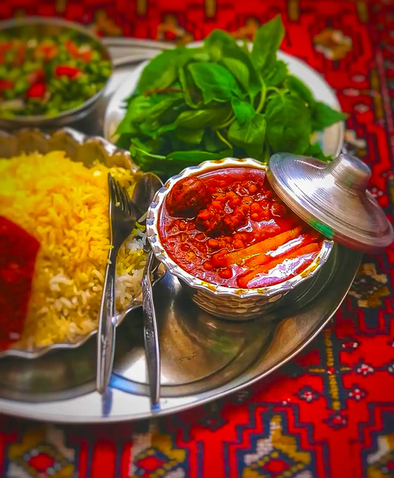 ایده سرو خورشت بادمجان
