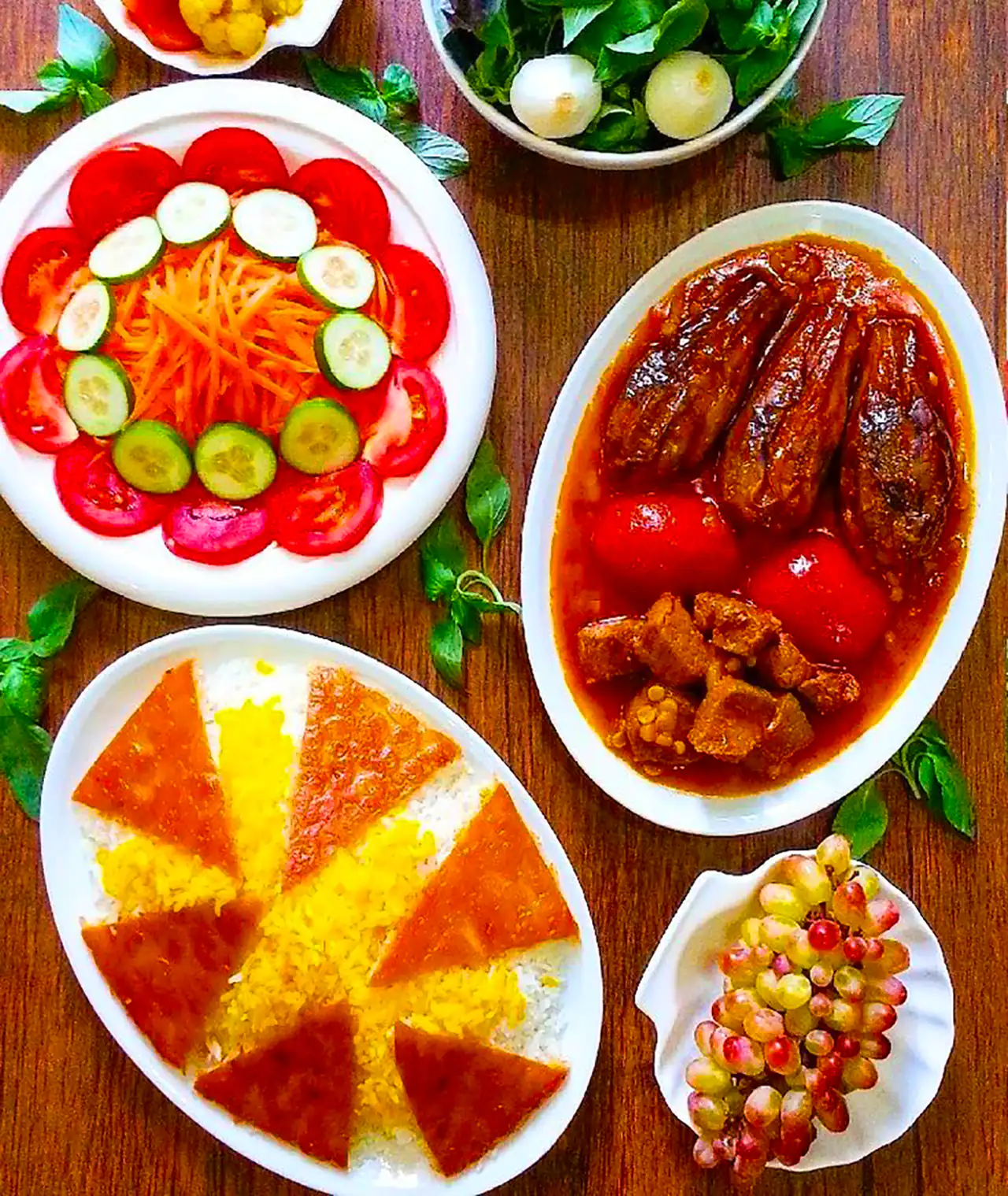 ایده سرو خورشت بادمجان