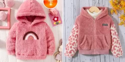 کاپشن تدی صورتی بچگانه؛ ۱۵ مدل شیک زمستونی برای دختر کوچولوهای دوست‌داشتنی