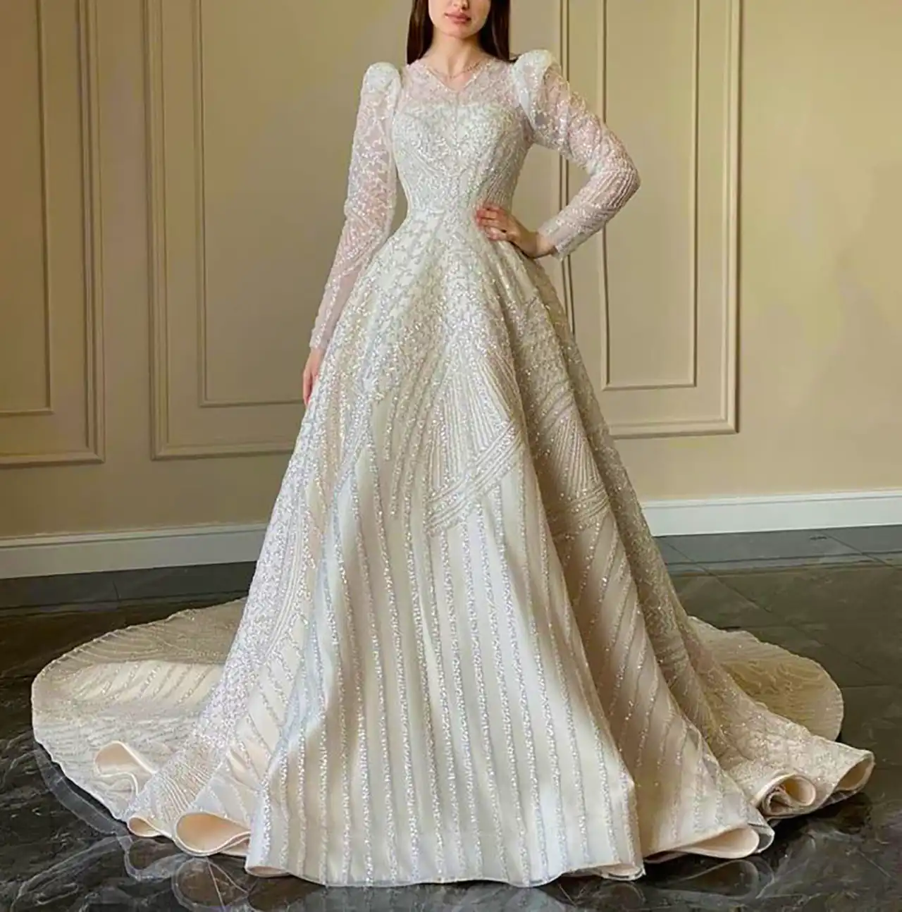 لباس عروس محجبه شیک
