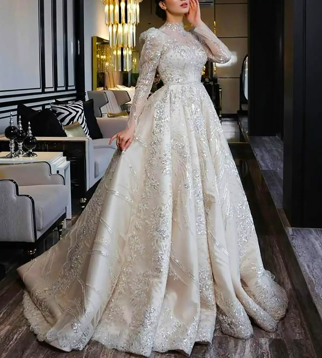 لباس عروس محجبه شیک