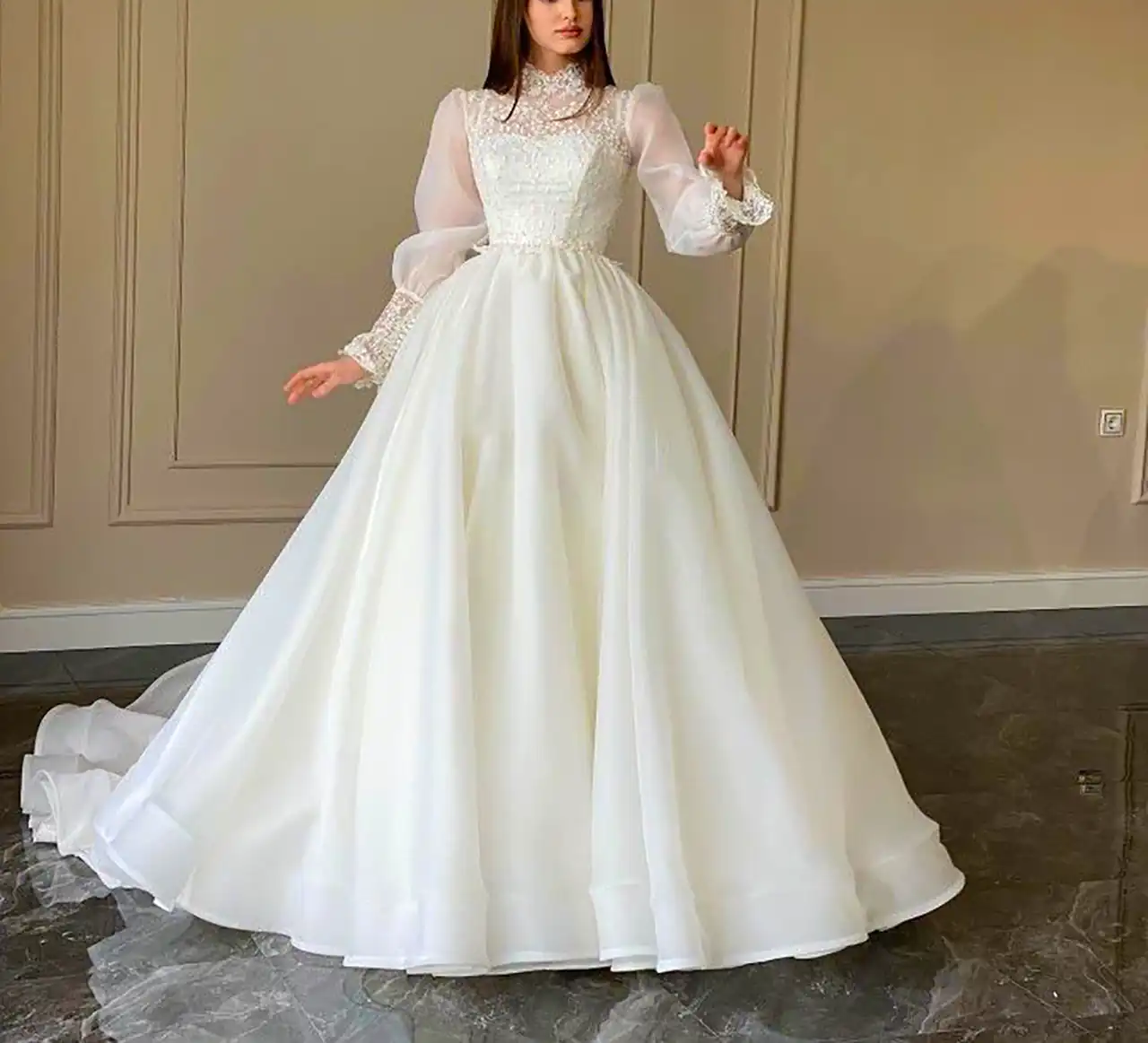 لباس عروس محجبه شیک