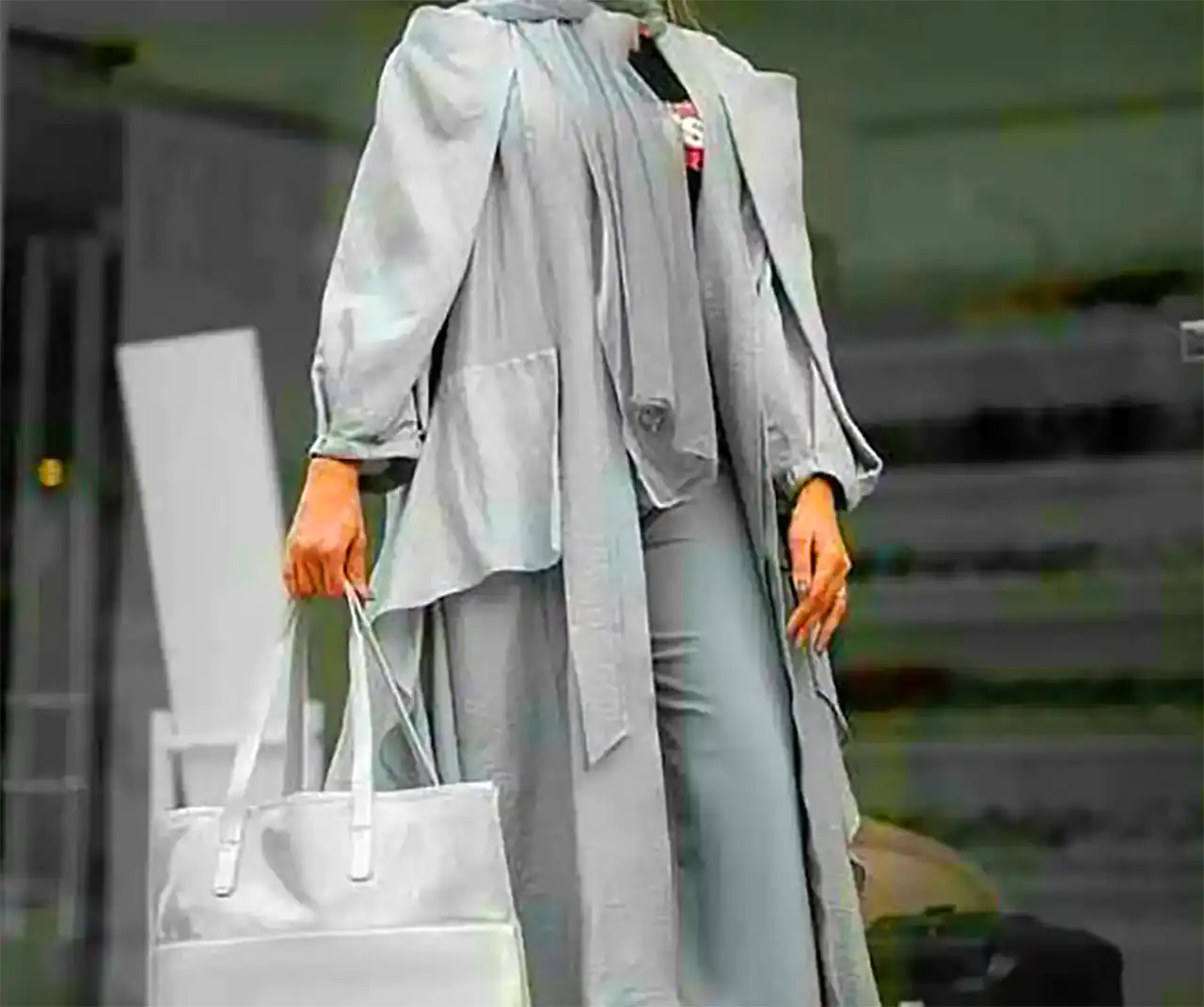 مانتو طوسی زنانه