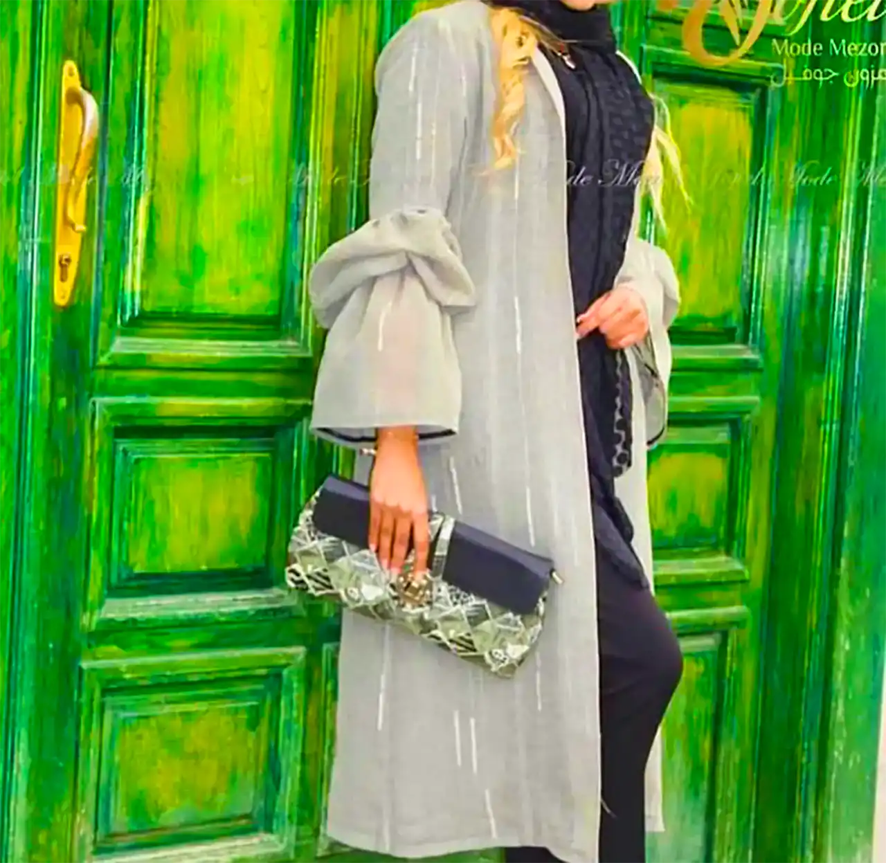 مانتو طوسی زنانه